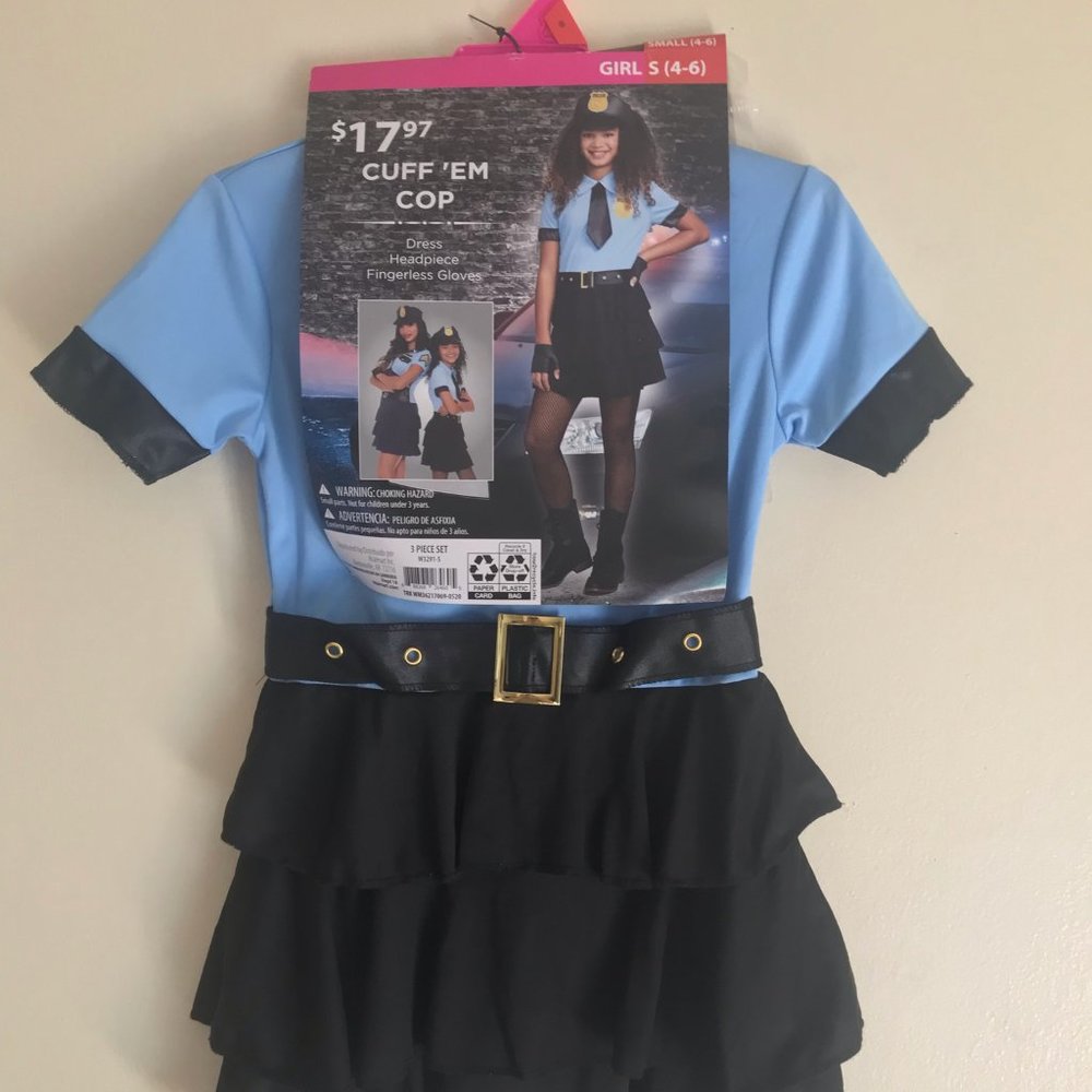 Girls Police Costume - Picture 1 of 4